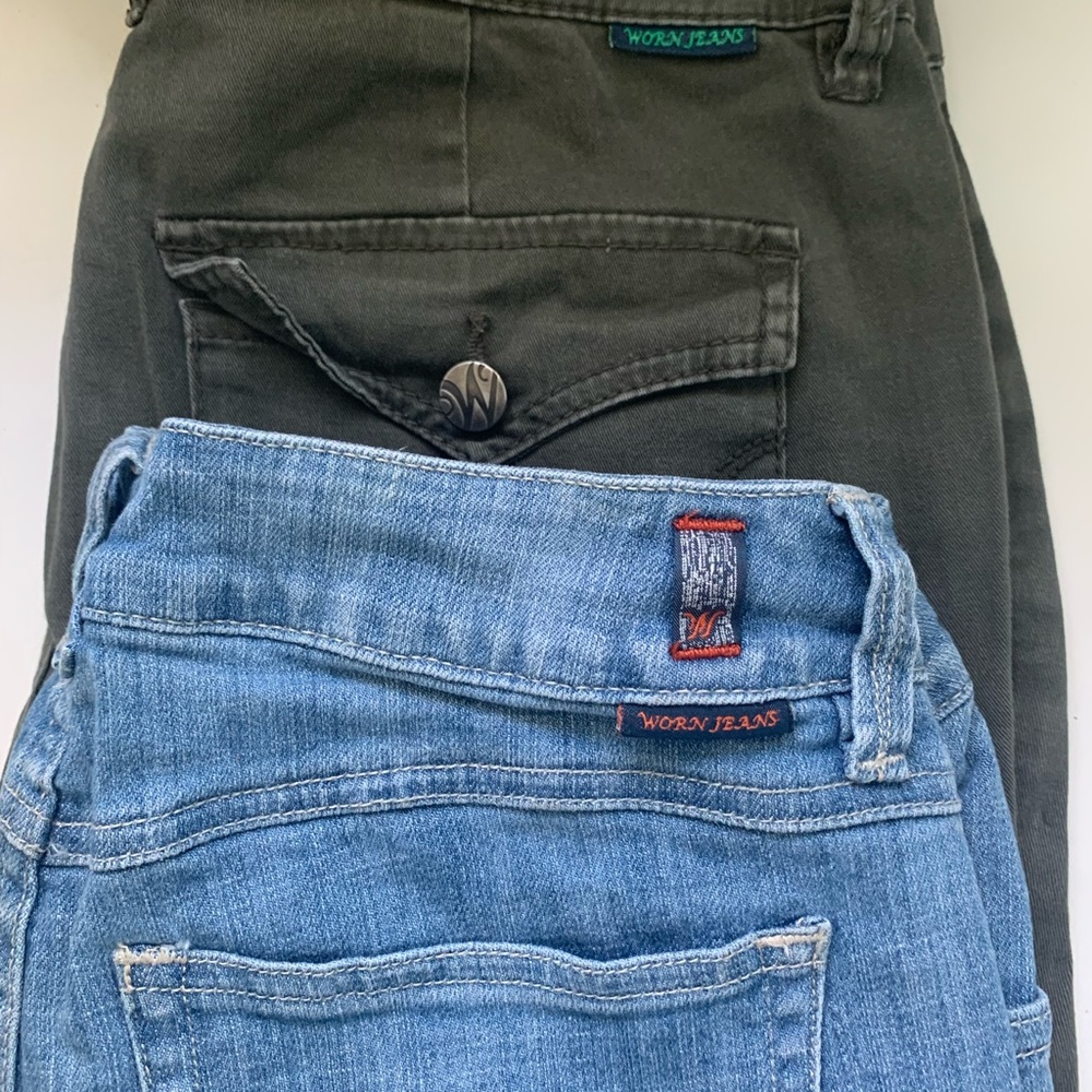 2 pairs of Worn brand jeans